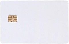 Plastic cards blank cards chip card ATMEL AT24C02 chip PVC white glossy
