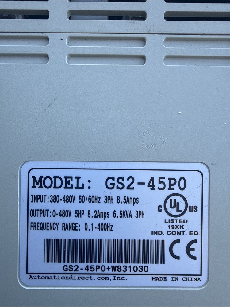 AUTOMATION DIRECT GS2-45P0 New No Box Old Stock Little Damage On Button Corner