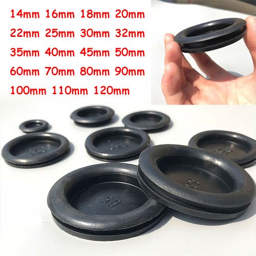 14mm-150mm Black Blanking Rubber Grommets Closed Blind Grommet Plugs Bung