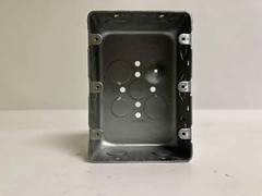 10 PK New Garvin MGSB-3 Open 3-Gang Steel Electrical Switch Box, 2-1/8″ Deep