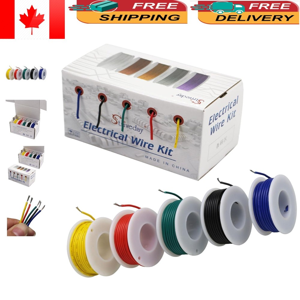 Versatile 28AWG Single Strand Copper Wire Box – 10M Cable for Electric Projects