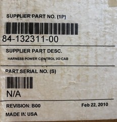 APC 84‑132311‑00 Rev B00 Power Control I/O Harness OEM UPS Cable Assembly