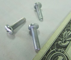 Lot 100 Zinc Plated Steel #2 Phillips Drive Pan Head Machine Screws #8-32 x 5/8″