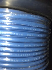 Belden 1800 / 100 foot roll 1pr 24ga Black Shielded Digital Audio Cable USA mfg