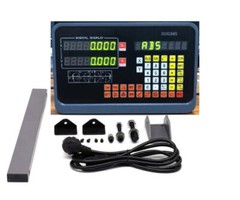 DRO 1um Linear Scale Digital Readout 2/3 Axis for Bridgeport Mill Lathe,US STOCK