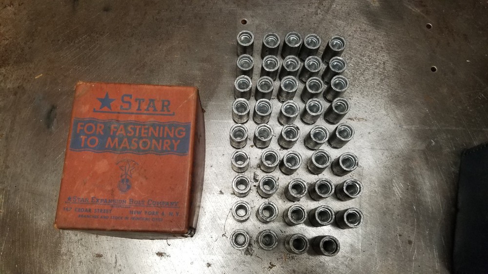 STAR 1/2″-13 J-4035 Tampin Lead Machine Screw Anchor 44 Pieces New