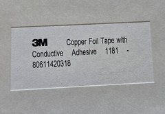 10″x7.75″ 3M 1181 EMI Copper Foil Tape w/Conductive Adhesive