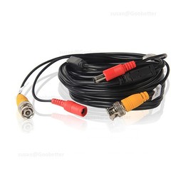 BNC DC POWER VIDEO SECURITY CCTV CAMERA DVR EXTENSION CABLE DATA LEAD WIRE 1-50m