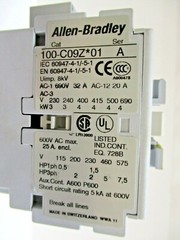 ALLEN BRADLEY CONTACTOR, 100-C09Z*01, USED