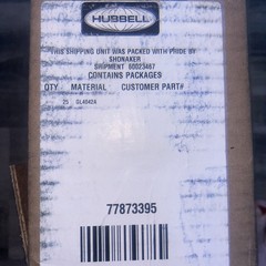 Hubbell/Fargo #GL4042A, 12″, Automatic Splice, Aluminum, Full Tension, One Item