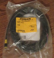 Turck M8 Picofast Female Connector Straight Nickel Plated Brass 6×26 AWG Sealed