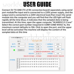 HLW8032 AC Voltage and Current Collection Serial Port Output Module UART Max 10A