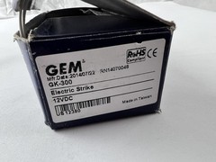GEM GK-300 Electric Strike 12VDC Door Lock Assembly Stainless Steel New Open Box