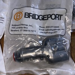 NOS Bridgeport 14/2 to 10/3 3/8” FMC EZ Lock Connector Snap-In (LOT OF 19)