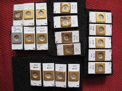 vintage INTEL 2708 White Ceramic Gold Cap Lot of 19 EPROM Chips