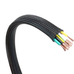 Dense PET Nylon Braided Sleeving Tube Width 12mm Car Audio Cable Wire Sleeving