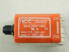 NCC K1K-00300-667 Time Delay Relay, 3-300 Sec, 24Vac