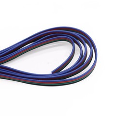 Flat Ribbon Cable 3 4 5 6 Pin Way Hook-up Wire Flexible PVC Cable LED Connectors