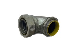 NOS RACO 2” 90 Degree Zinc Plated Insulated Liquidtight Connector 3548