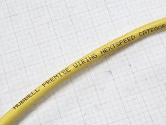 Hubbell Premise Wiring C6ASPDSY 23/4P NEXTSPEED Cat6A UTP 10G Plenum Yellow/50ft