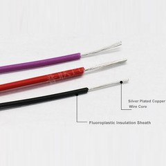 Clear Flexible PTFE FEP Wire Silver Plated Copper Cable HiFi Audio Speaker DIY