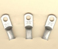 10 Big TIN PLATED Copper RING Lug Terminal Connectors #6 Wire Gauge #10 Stud