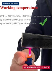YAMAKATO 1/2″ ID Heat Shielded Fire Thermo Armor Fire Sleeve Silicone Coated Fib