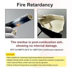 1″ ID Heat Shield Fire Sleeve Silicone Coated Fiberglass with 4 Clamps – 5FT Aut