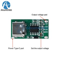 Lot Type-C 5A PD/QC Quick Charge Fast Charging Board USB Boost Circuit Module