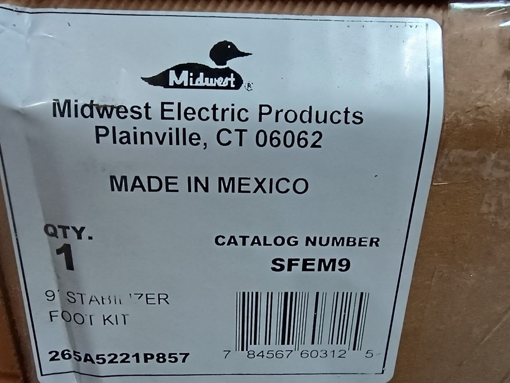 Midwest Electric SFEM9, 9″ Stabilizer Foot Kit