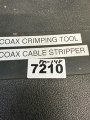 AMP 220190-1 Coax Crimping Tool Yellow Handles W/ Xcelite Cable Stripper Set