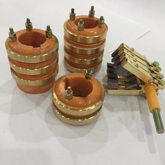 Collecting Ring, Conductive Slip Ring, 2-3-4-way, Herringbone Carbon Brush 1SET