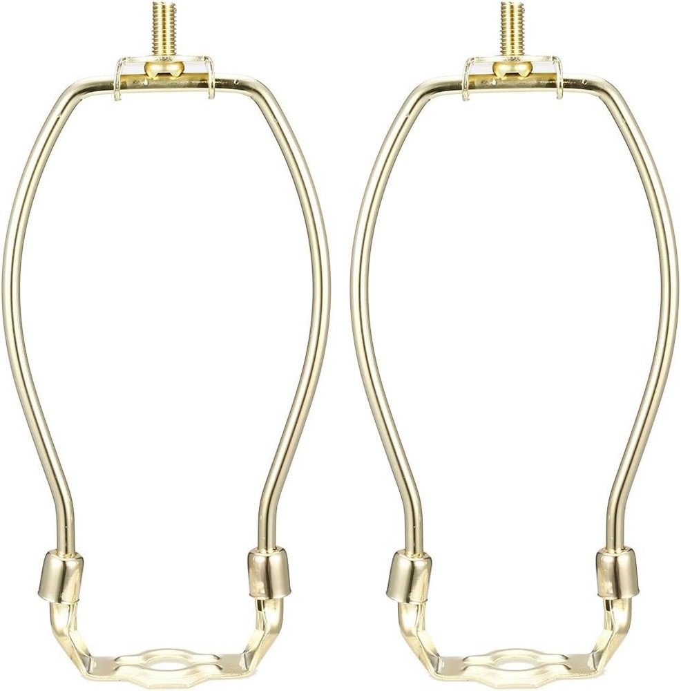 Polished Brass 6 Inch Detachable Lamp Harp Holder Size: 6 inch (Brass)