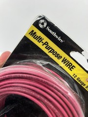 SOUTHWIRE MULTI-PURPOSE WIRE 50FT 50 FEET 14 GAUGE SOLID THHN RED
