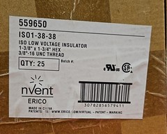 Erico 559650 3/8″ Stand-Off Electrical Insulator