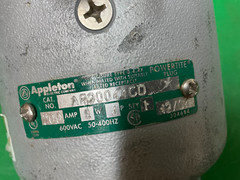 *FREE SHIPPING* APPLETON AP20044CD 200-Amp PIN&SLEEVE PLUG 200A 600V 4W 4P