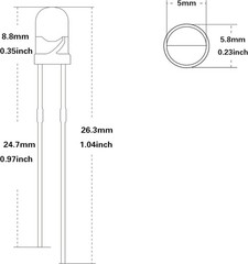 5mm Pink LED Diode Lamp Transparent Lens Round DC 3V 20mA Lighting Bulb