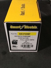SMART ELECTRIC SE3709M DEFINITE PURPOSE CONTACTOR; MULTI-VOLT, 3 POLE, 40 AMP