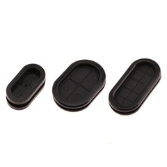 Oval Rubber Grommet Firewall Hole Electrical Wiring Gasket Cable Closed Blind