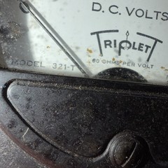 Triplett Model 321-7 0-30 DC Volt Meter Dial Gauges Lot Of 2
