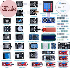 Upgraded 37 in 1 Sensor Modules Kit with Tutorial Compatible with R3 MEGA 2560 N