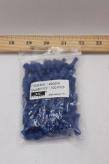(100-Pk) Del City Fully-Insulated Female Push-On Terminal 16-14 Ga Blue 1/4″