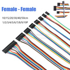 Dupont Cables Jump Wire F-F Jumper Breadboard Cable Lead 1 2 3 4 5 6 7 8 9 10 P