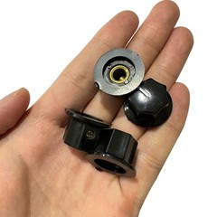 4Pcs 6mm Knurled Shaft Plastic Nonslip Potentiometer Control Rotary Knob Cap