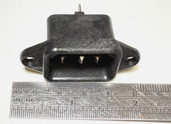 1pc NICOON NC-174 AC Power Inlet Socket 6A 250V – NOS, Made in Japan