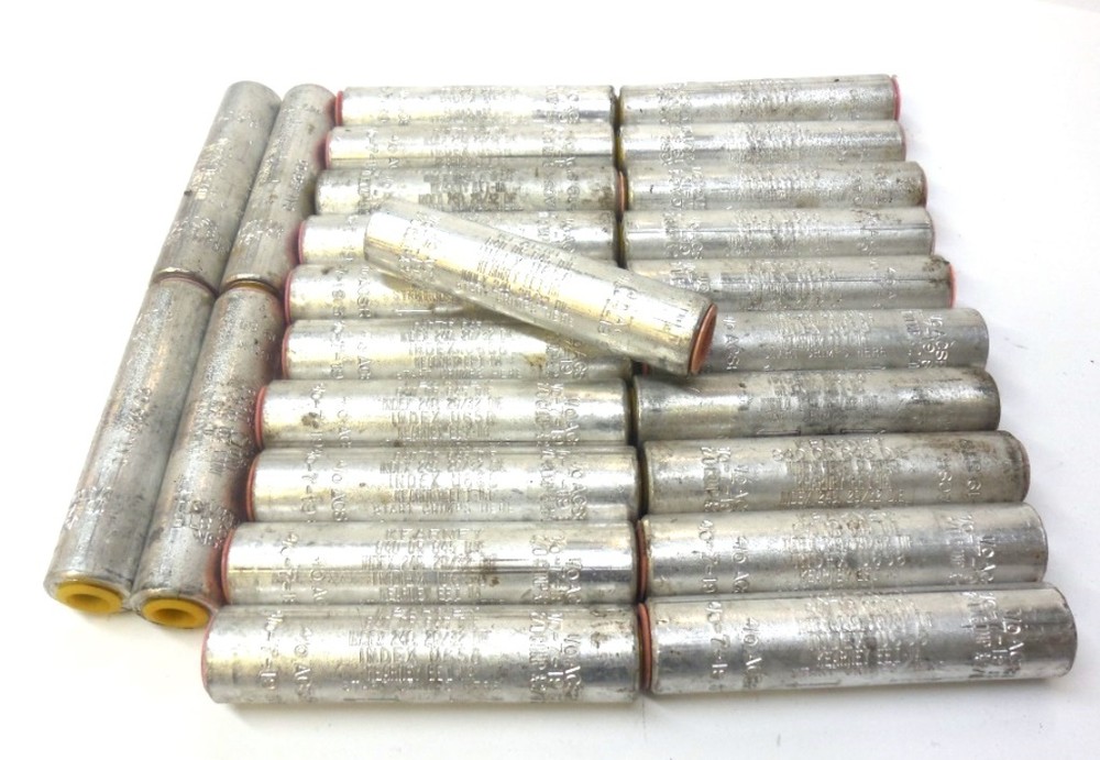 KEARNEY SERVICE, 366703 SLEEVE COMPRESSION CONNECTOR, 1/0 TO 4/0, LOT OF 25