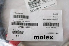 LOT OF 9 Molex 73231-0873 3M AISG 2.0 RET Antenna Control Cable ATCB-B01-003