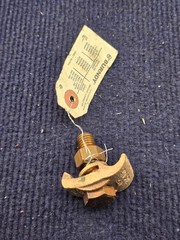 (QTY 6) BURNDY GBM29: 2SOL-250 2 CU LUG GROUND CONNECTOR