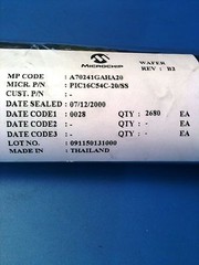 4x PIC16C54C-20/SS MICROCHIP TECH MCU 8BIT RISC 512BYTE EPROM 5V 20 PIN SSOP