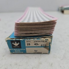 Bulk Mixed Lot of Wire Markers Numbers And Letters Nos See Pictures For Details